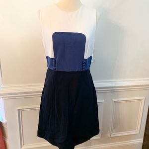 Milly Large Jersey Lined Dress Keyhole accent